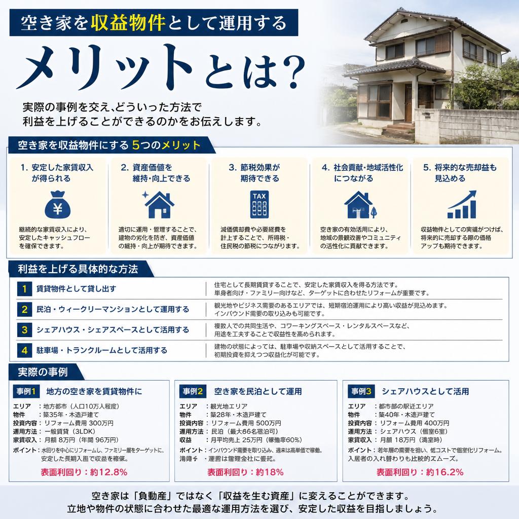 収益物件としての運用