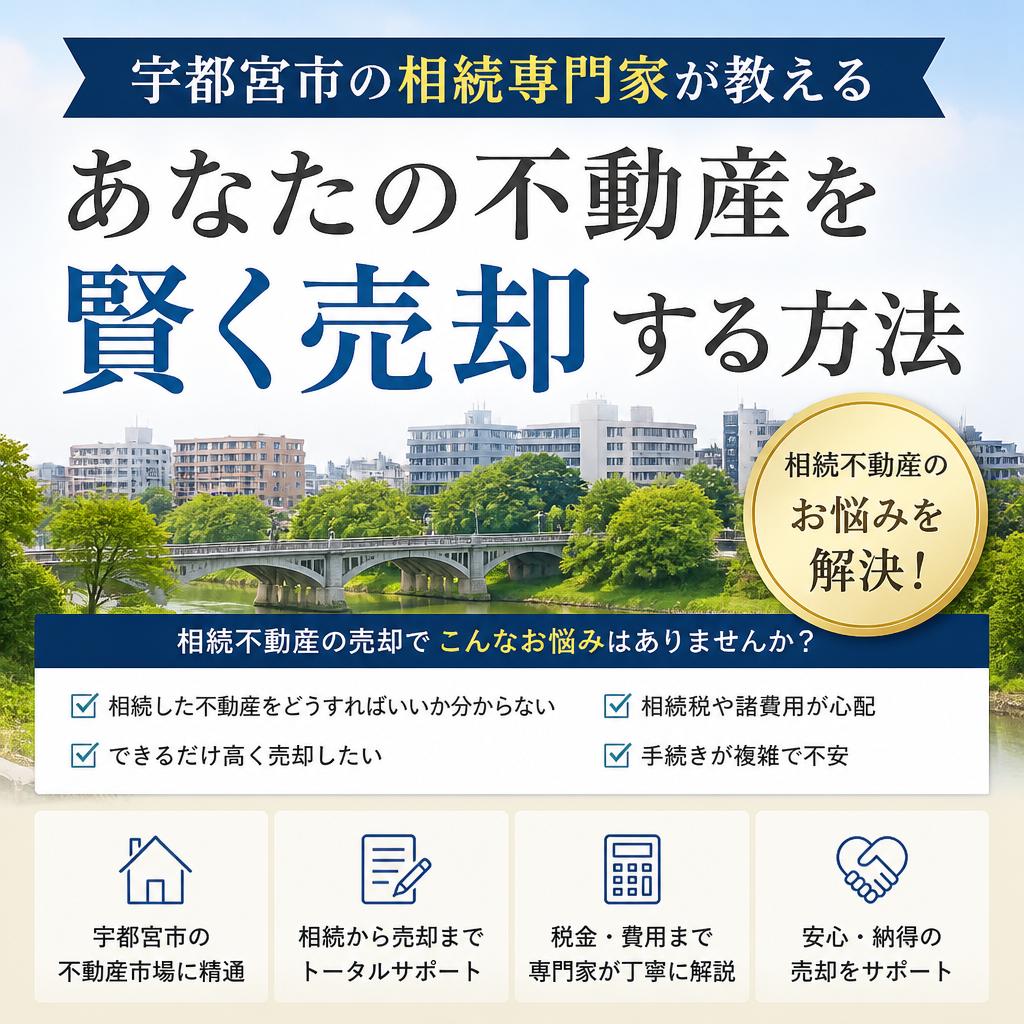 宇都宮市の相続専門家が教える、あなたの不動産を賢く売却する方法