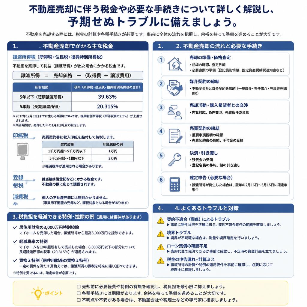 税金や手続きの留意点