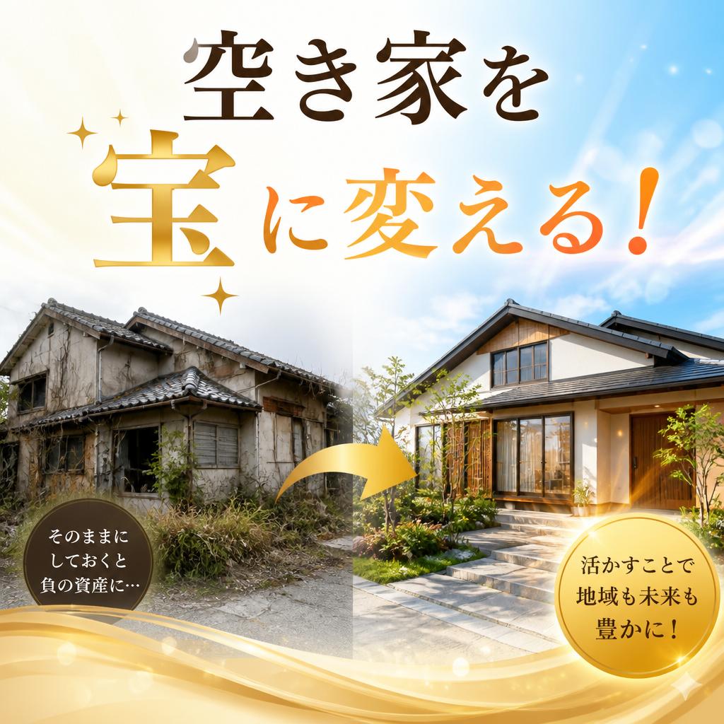 空き家を宝に変える！