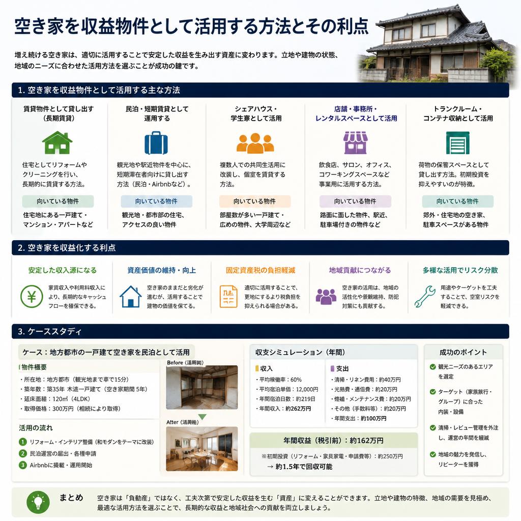 収益物件としての活用法