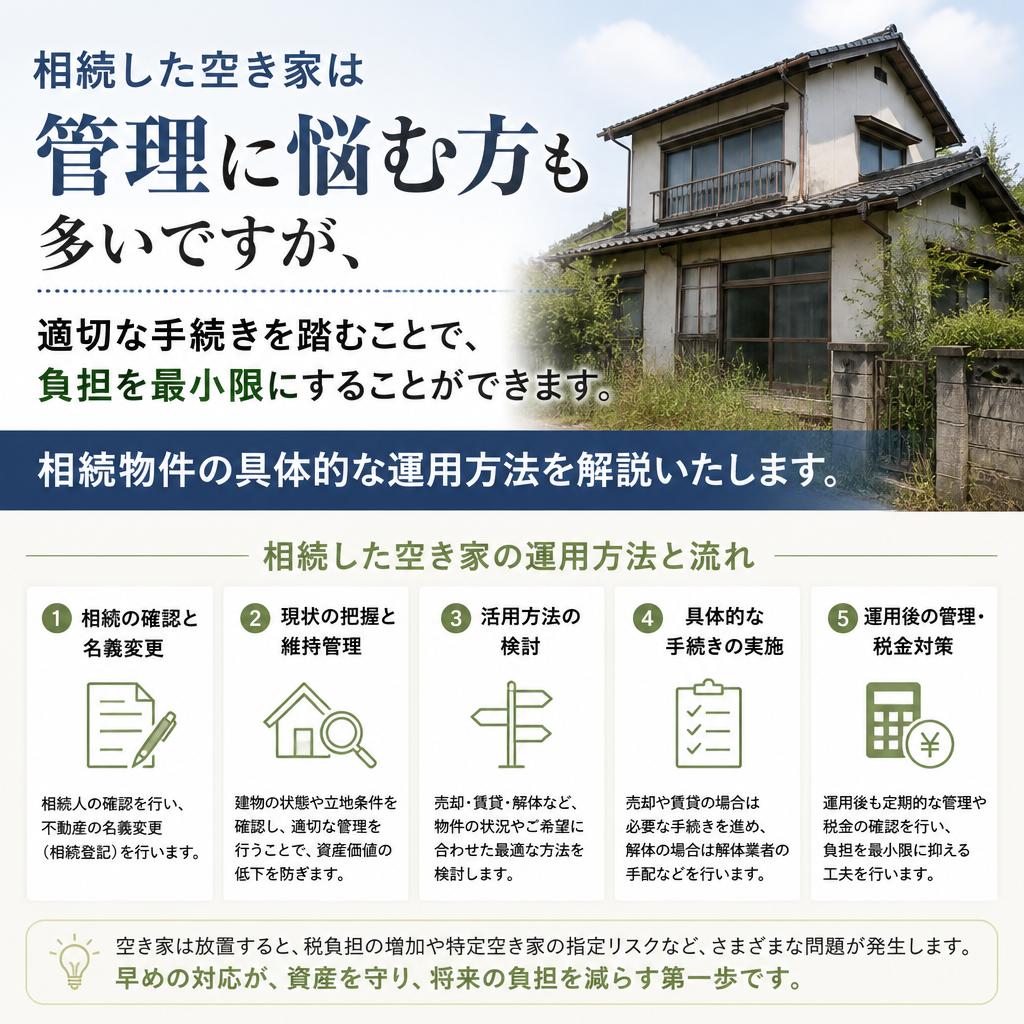 相続物件の取り扱い