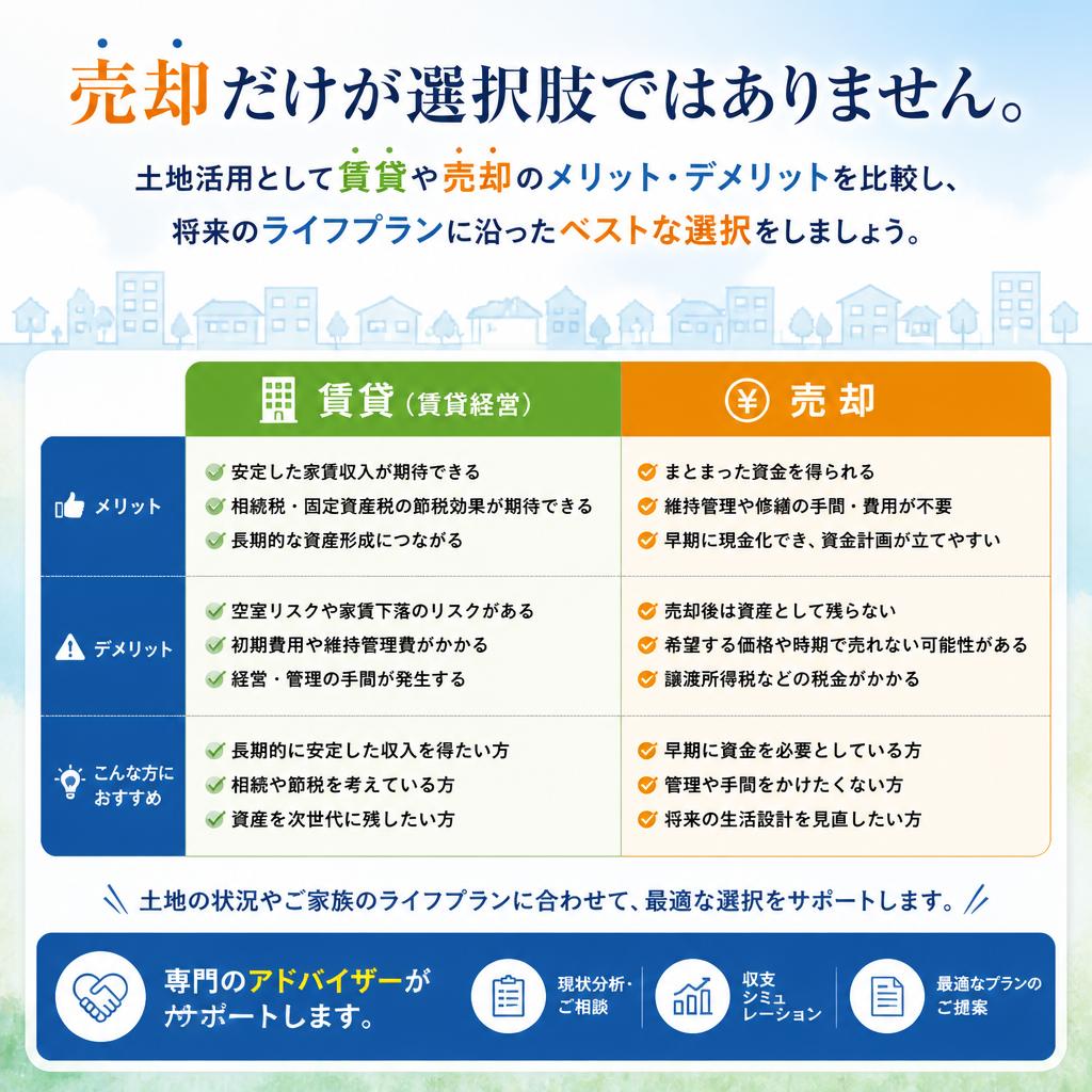 土地活用の選択肢