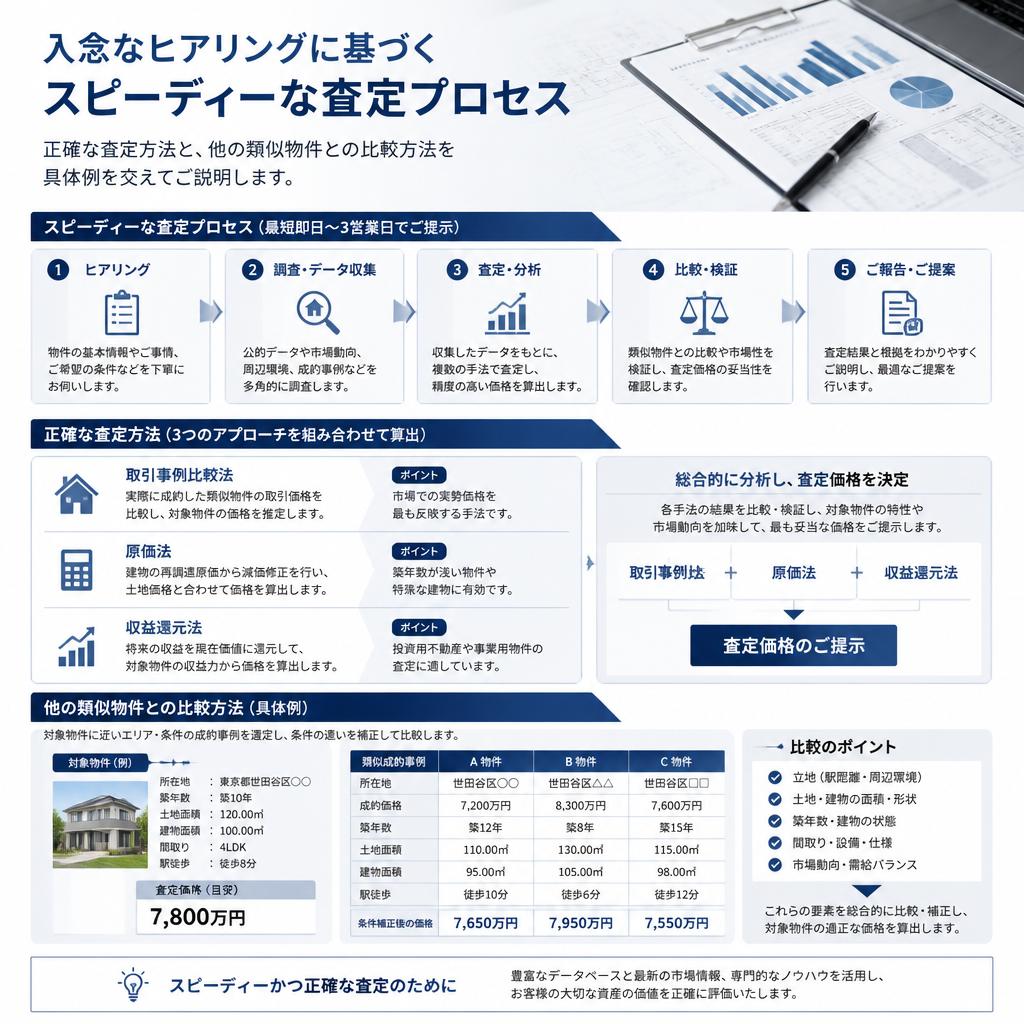 3. スピーディーな査定プロセス