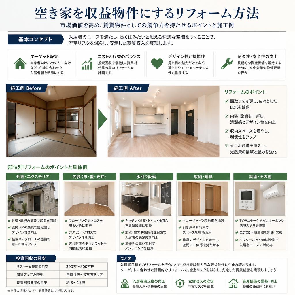 収益物件へのリフォーム方法