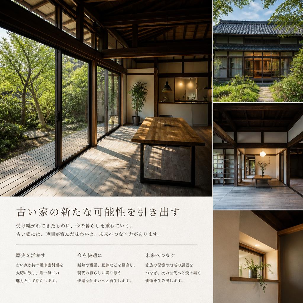 古い家の新たな可能性を引き出す