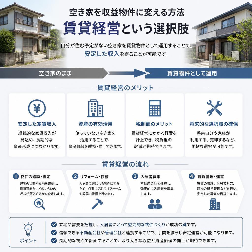 空き家を収益物件に変える方法