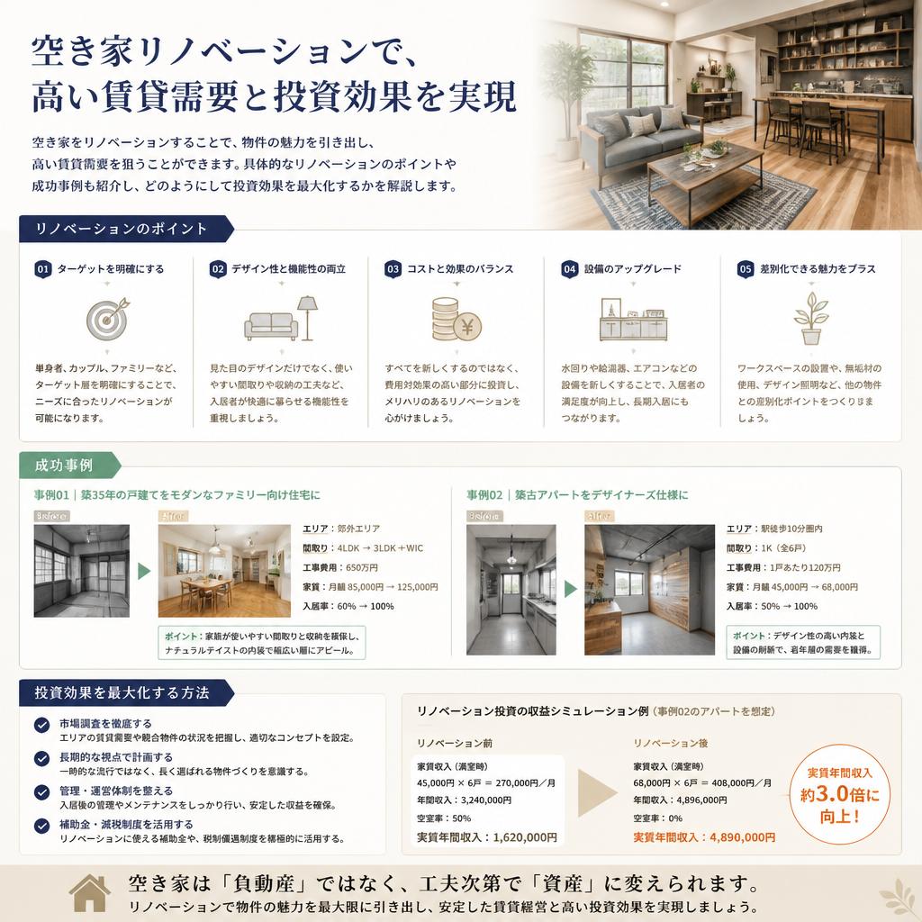 リノベーションで資産価値を向上