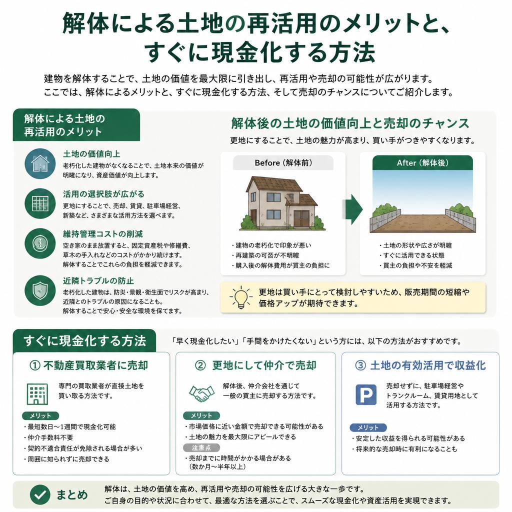 2. 空き家の解体で得られるメリット