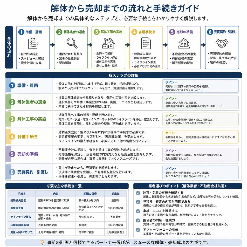 3. 宇都宮市での解体・売却の流れ