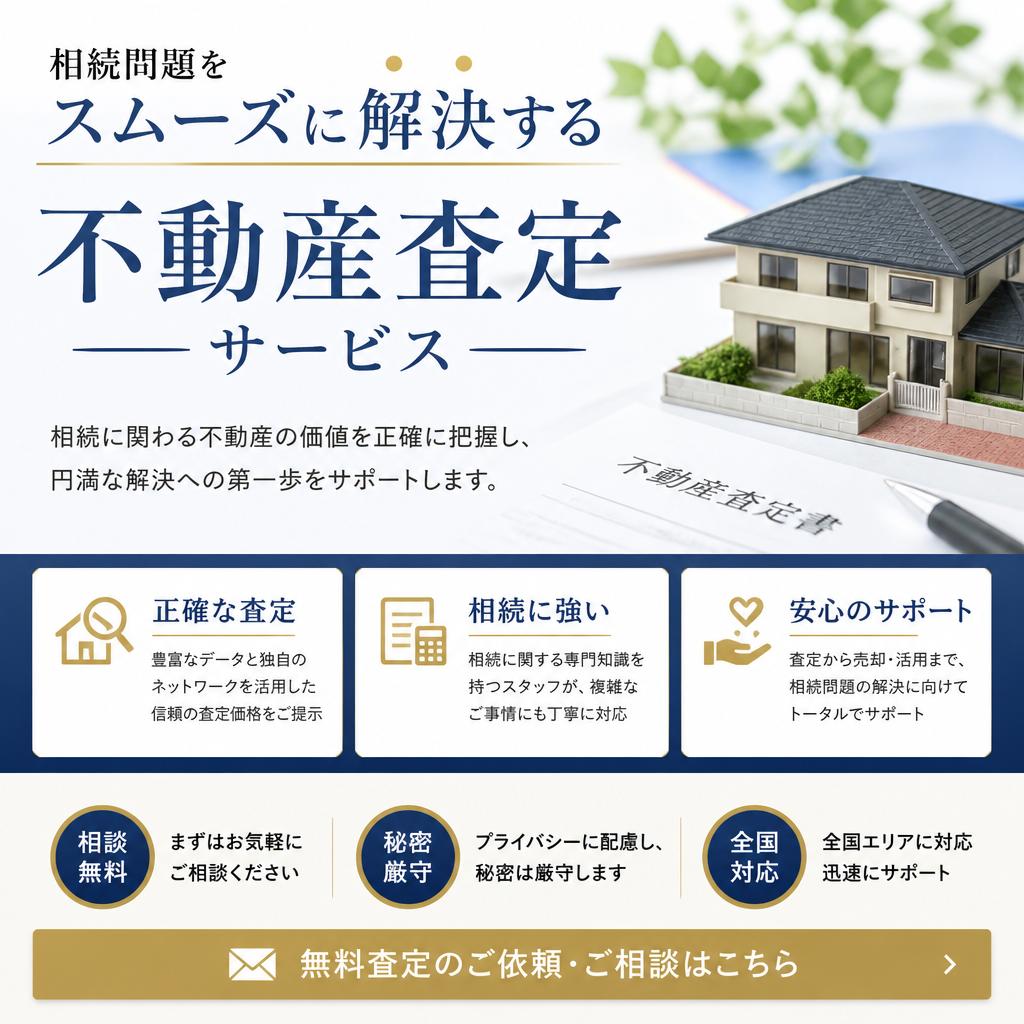 相続問題をスムーズに解決する不動産査定サービス