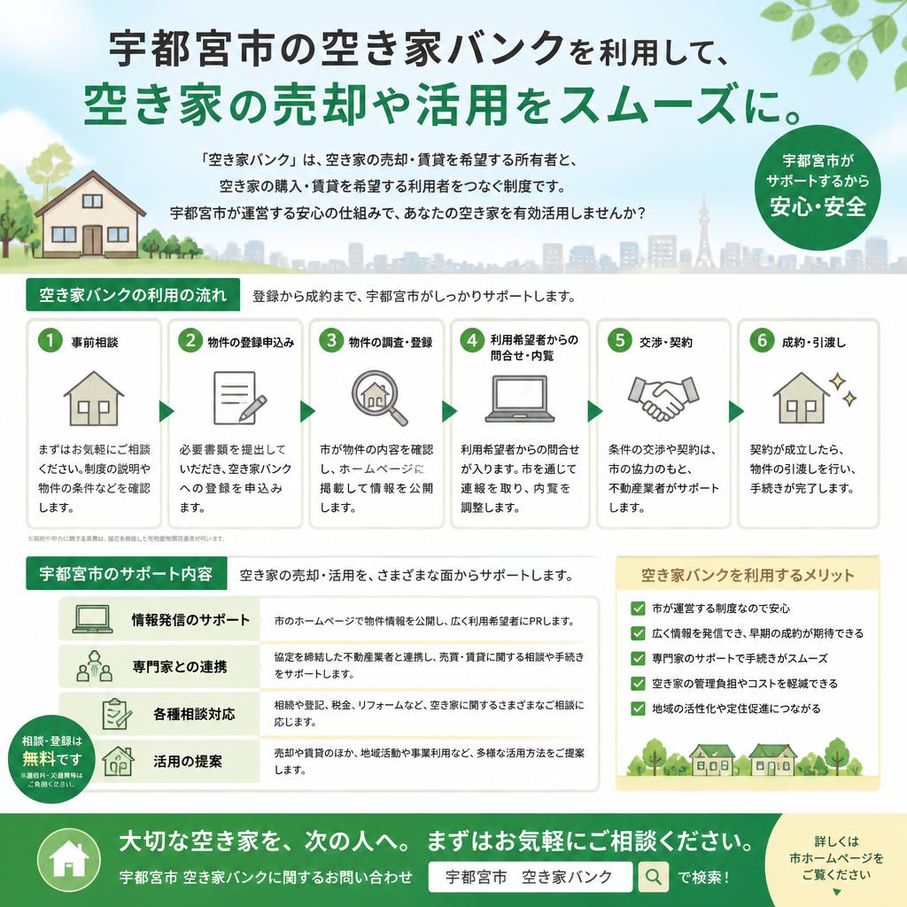 空き家バンクでのサポート